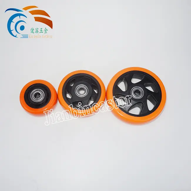 130kg 125mm Industrial Furniture Trolley Black double Bearing single caster