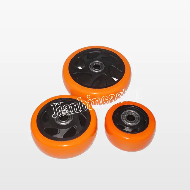 130kg 125mm Industrial Furniture Trolley Black double Bearing single caster