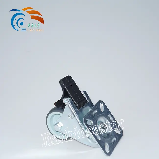 2 Inch Gray TPR Double Caster Light Duty Casters