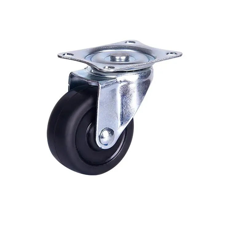 PVC Rubber Nylon Material Caster Wheels with Brake Caster Wheels for Furniture