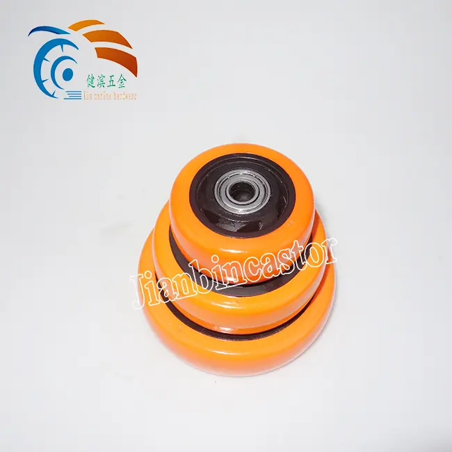 130kg 125mm Industrial Furniture Trolley Black double Bearing single caster
