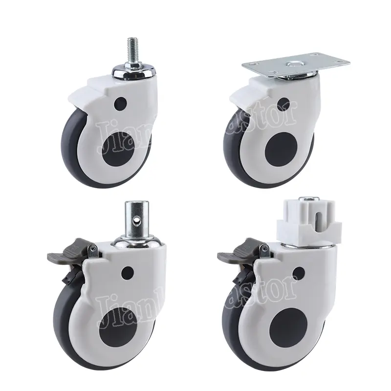 5inch Parts Swivel central lock medical caster for Hospital Bed Caster Used For Hospital Bed Medical